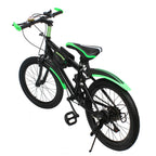 20 Inch Mountain Bike 7 Speed Gears, Adjustable Seat Kids' Bike with Mudguards Kettle Holder Kettle for Boys Girls 8-13 years