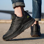 HIKEUP Outdoor Men's Sneakers Women Breathable Trail Running Shoes Hiking Shoes Trail Male Comfort Trekking Running Sneakers