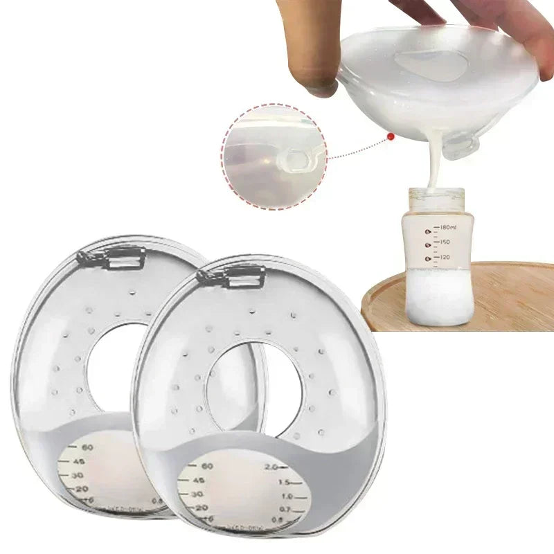 Silicone Mother's Milk Collector With Scale Wearable Anti Spill Breast Pads Nipple Pain Protector Maternity Breastfeeding Secondary image