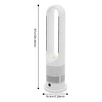 Cooling & Heating Bladeless Fan 220V W/ Timer Remote Control 8 Wind Speed Home Silent  Air Conditioner Heater LED Display