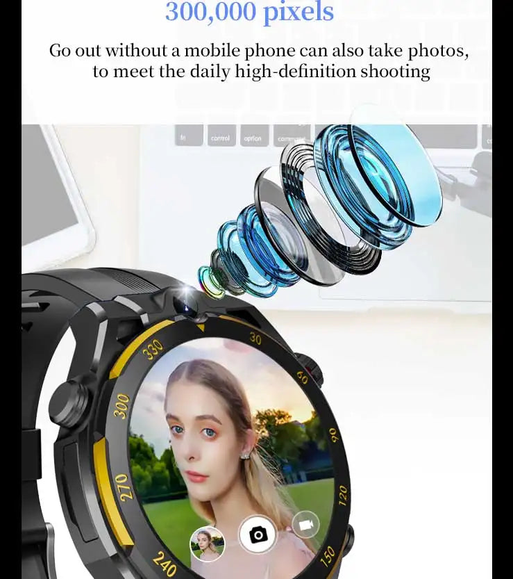 2026 New Smartwatch, Wireless Call, AI Voice, 40+ Sports Modes, Outdoor Fitness, Long Battery, Music & Message Alert, Unisex Gif