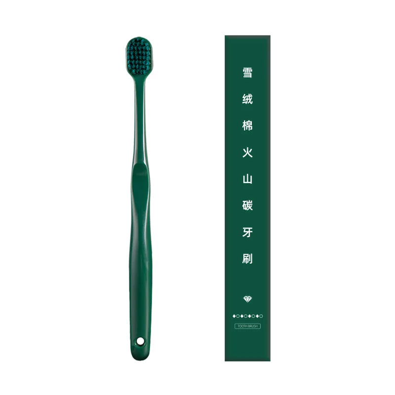Four colors New Volcanic Charcoal Toothbrush Widen Soft Eco Friendly Portable Fiber bursh Premium Oral Hygiene Care Dropshipping