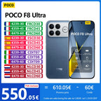 POCO F8 Ultra 5G, NFC,120Hz 6.9" AMOLED Display, 50 MP Light Fusion 950 Sensor with OIS, 6500 mAh Battery, IP68