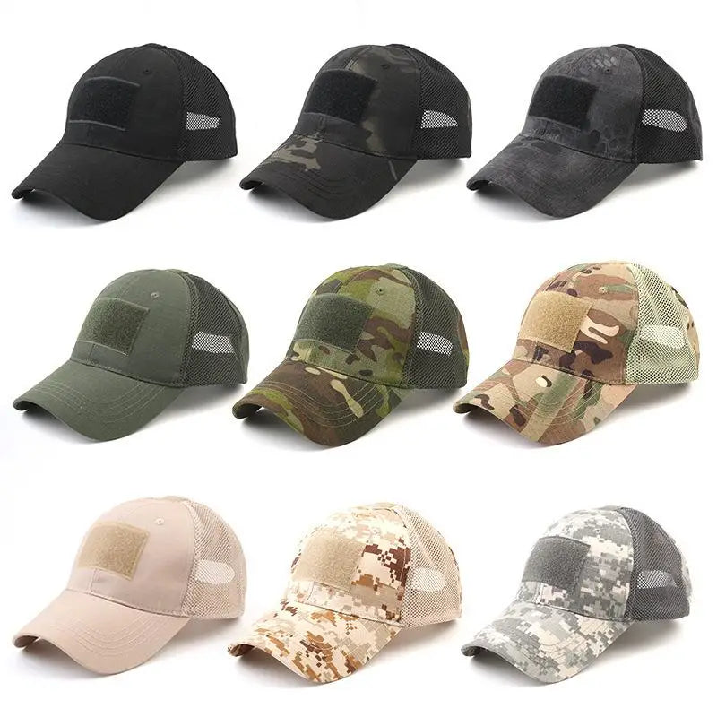 Outdoor Hunting Cap for Men Breathable Camouflage Tactical Army Fishing Camping Hiking Hat Camo Baseball Cap Running Sports Caps Image principale du produit