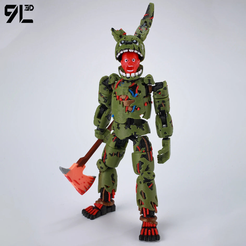 9L3D Printed FNAF Freddy Fazbear's Pizza Springtrap Toys Action Figures Anime Model Lucky13 Dummy13 Titan13 Ornaments Gifts