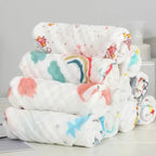1pcs/5pcs Baby Face Towel Muslin 6 Layers Cotton Soft Baby Towels Handkerchief Bathing Feeding Face Washcloth Wipe Burp Cloth