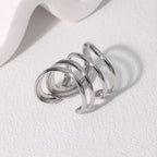 LATS Stainless Steel Gold Color Rings for Women Men 2024 Colorfast Popular Party Personalized Exaggerated Charms Jewelry Gifts