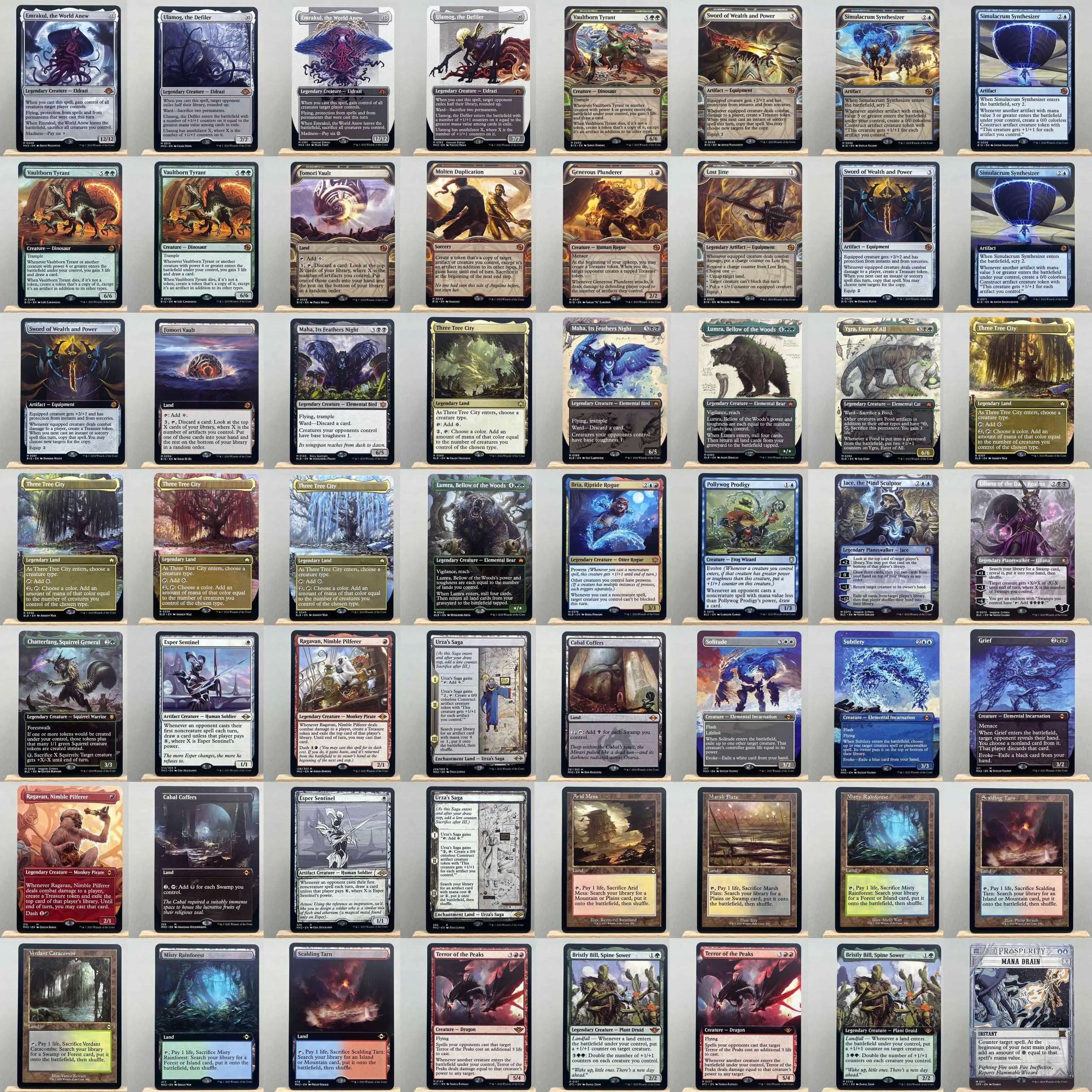 Whole Set TCG Cards for Home Play Proxy magical power9 beta fetch lands VMA dual  shock land The One Ring gathering Sol Ring