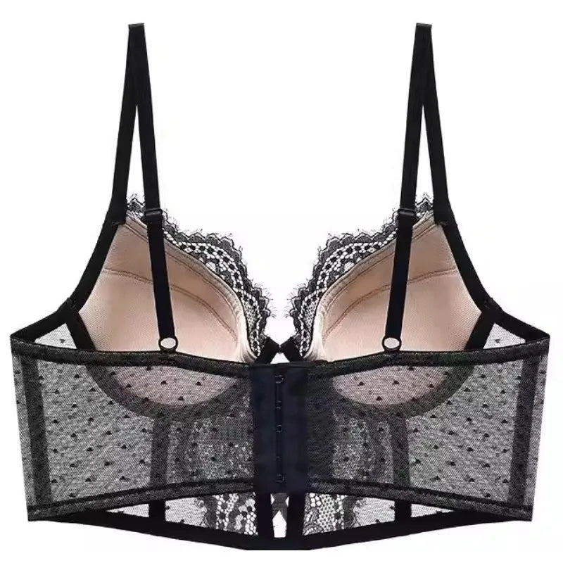 Push Up Lace Lingerie Set for  Women, Sheer Chemise with Soft Underwire Bra, Fishbone Teddy, Sexy Bridal Honeymoon Outfit, S-XL