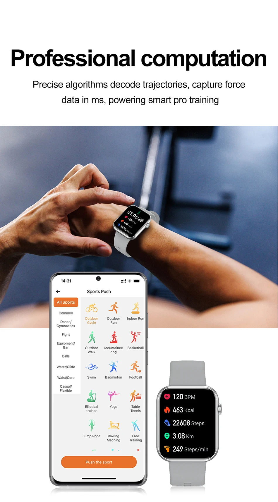 2025 New Sports Smart Watch Men Full Touch Screen Heart Rate Bluetooth Call 1.9 inch AI Voice IP68 Waterproof Smartwatch Women