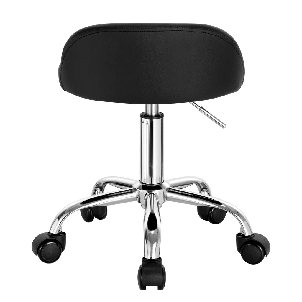 WOLTU Swivel Office Stool with Wheels Height Adjustable Computer Chair With Low Backrest Work  Roller Rocker Dressing Stool
