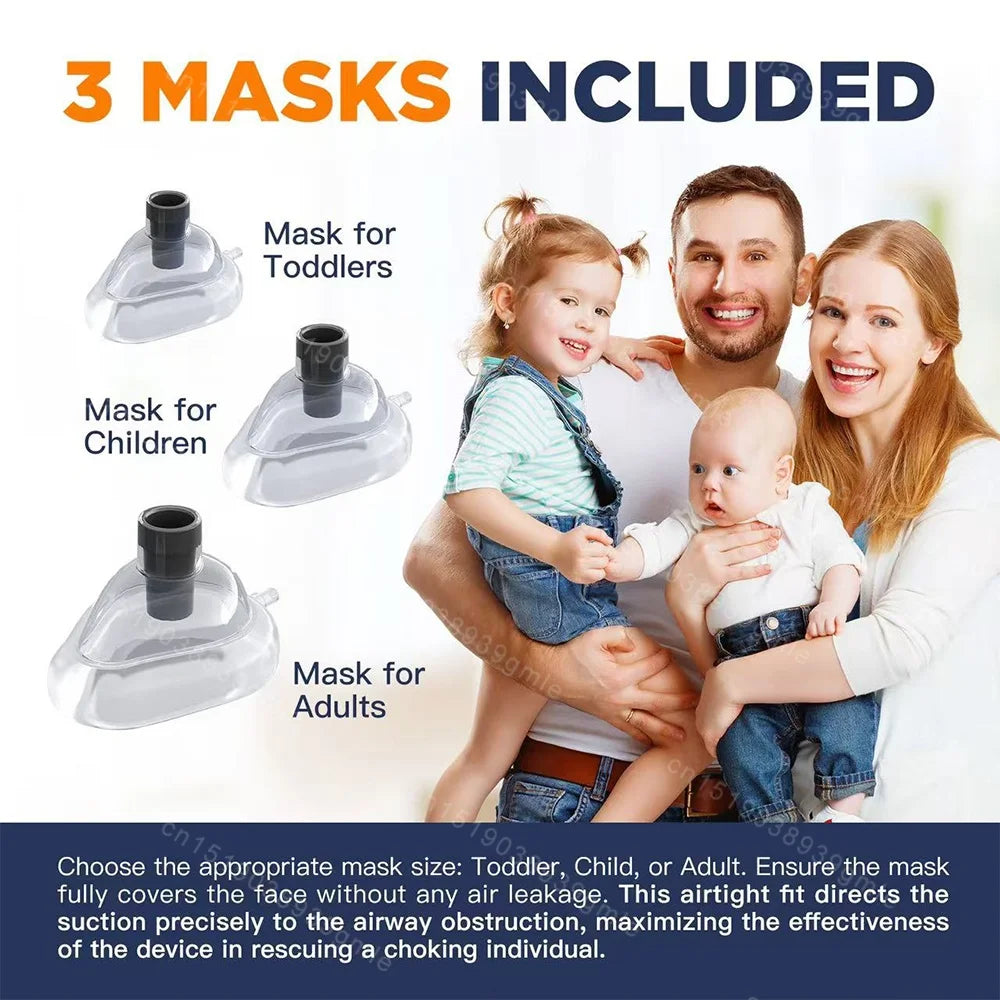 Auto CPR First Aid Choking Device Outdoor Home Choking Emergency Equipment Adults Children Breath Rescue Anti Suffocation Device
