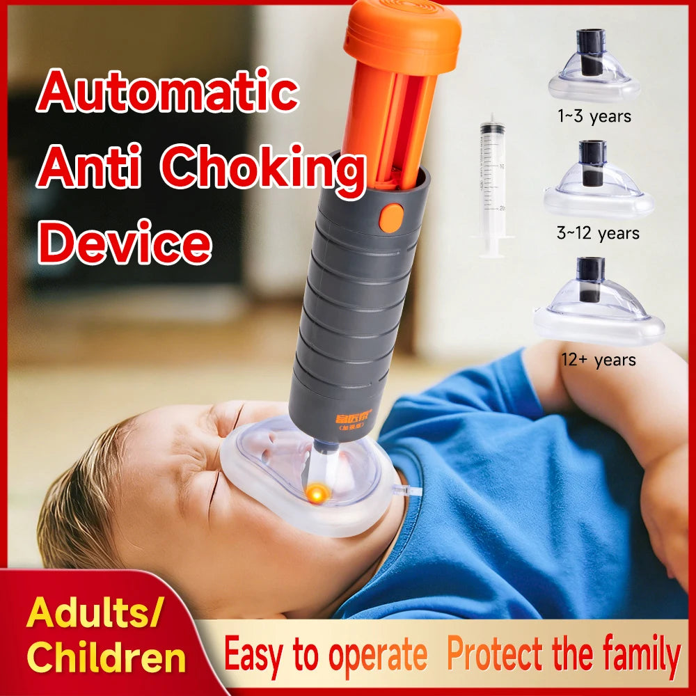 Portable Auto CPR Anti Choking Simple Rescue Device Emergency Life Saving Suction kits kids & Adult travel home