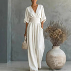 Solid Color Casual Loose Jumpsuits for Woman 2026 Summer Elegant Overalls Women's Jumpsuits And Rompers Bodysuit Female Clothes