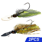 Spinner Bait 7g/9g/12g/14g/21g Fishing Lures Kit Set Pesca Chatter Weedless Metal Blade Rubber Jig Head Hook Wire Spinnerbait