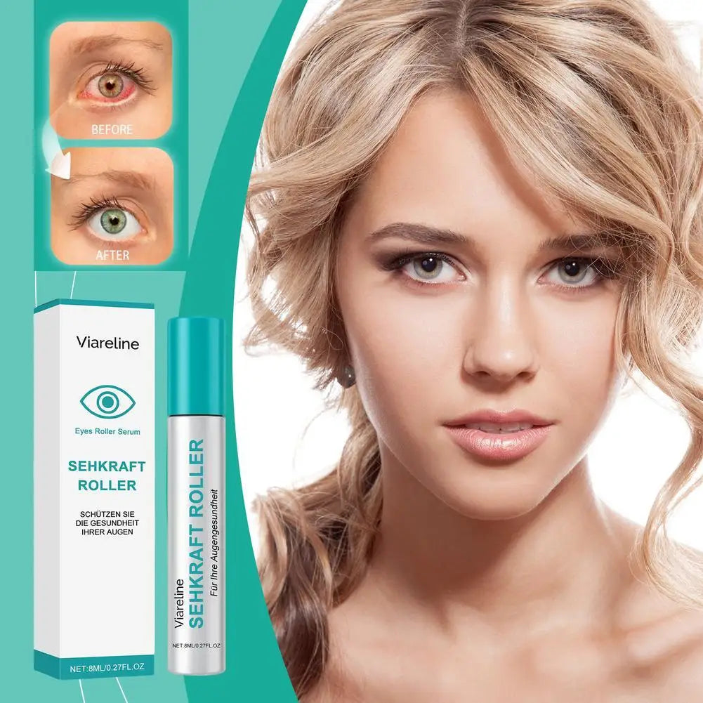 High-end 8ml Quickly Restore Vision Enhance Roller Promotes Clearer Eyesight Mild Relax Massage Fatigue Relief For Eye Care NEW