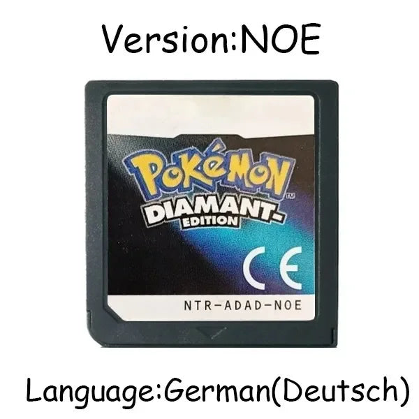 Pokemon Series DS Game Cartridge Video Game Console Card HeartGold SoulSilver Diamond Platinum Pearl Multilingual for NDS 3DS