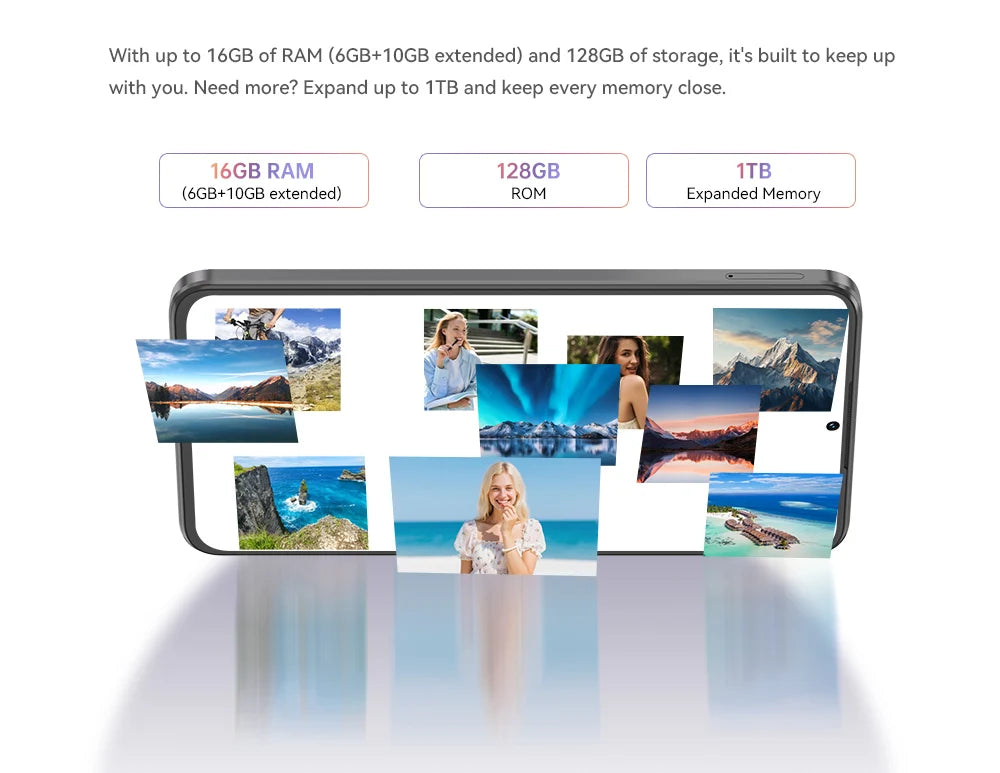 Cubot Note 60 Smartphone, Android 15, 7.2-inch 120Hz Display, Octa-core,16GB(6+10GB )RAM 128GB ROM, 48MP Camera, 7000mAh Battery