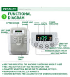 220V 50/60Hz Hot Cold Wipes Machine Towel Wet Wipes Heater For Baby Business Hotel KTV Internet Cafes Foot Bath Universal 5-40°C