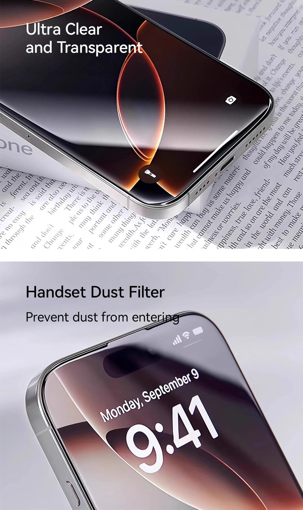 Joyroom 1/2/3pcs For iPhone 17 Pro Max HD Glass Screen Protector For iPhone 17/17Pro/17Air Full Screen Tempered Glass Protection