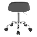 WOLTU Swivel Office Stool with Wheels Height Adjustable Computer Chair With Low Backrest Work  Roller Rocker Dressing Stool
