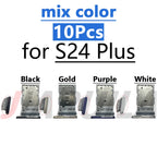 10Pcs mix color SIM SD Dual Card Phone Card Tray Holder Adapter For Samsung S23 S24 S25 Plus S23 Ultra Sim Card Drawer Slot Tray