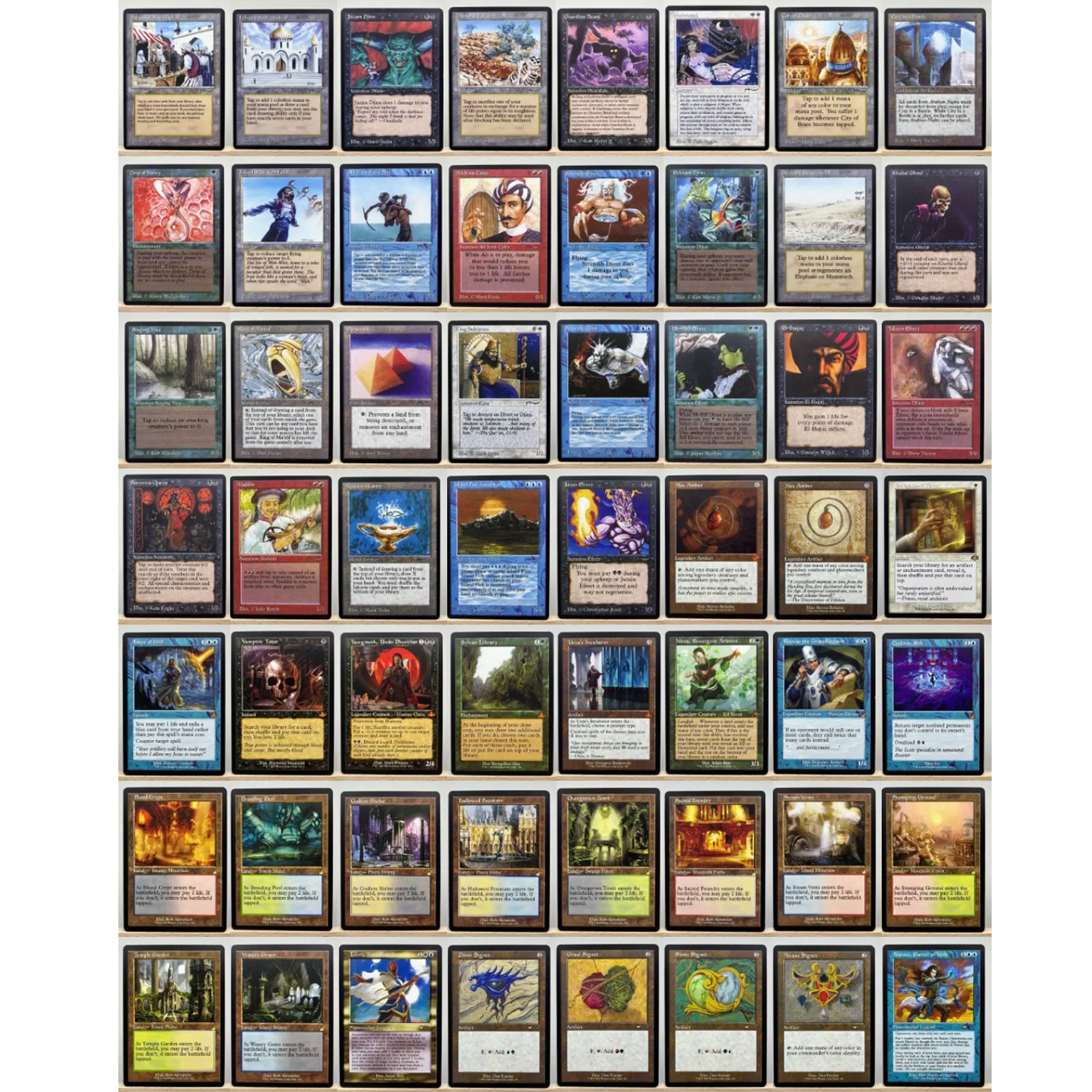 Whole Set TCG Cards for Home Play Proxy magical power9 beta fetch lands VMA dual  shock land The One Ring gathering Sol Ring