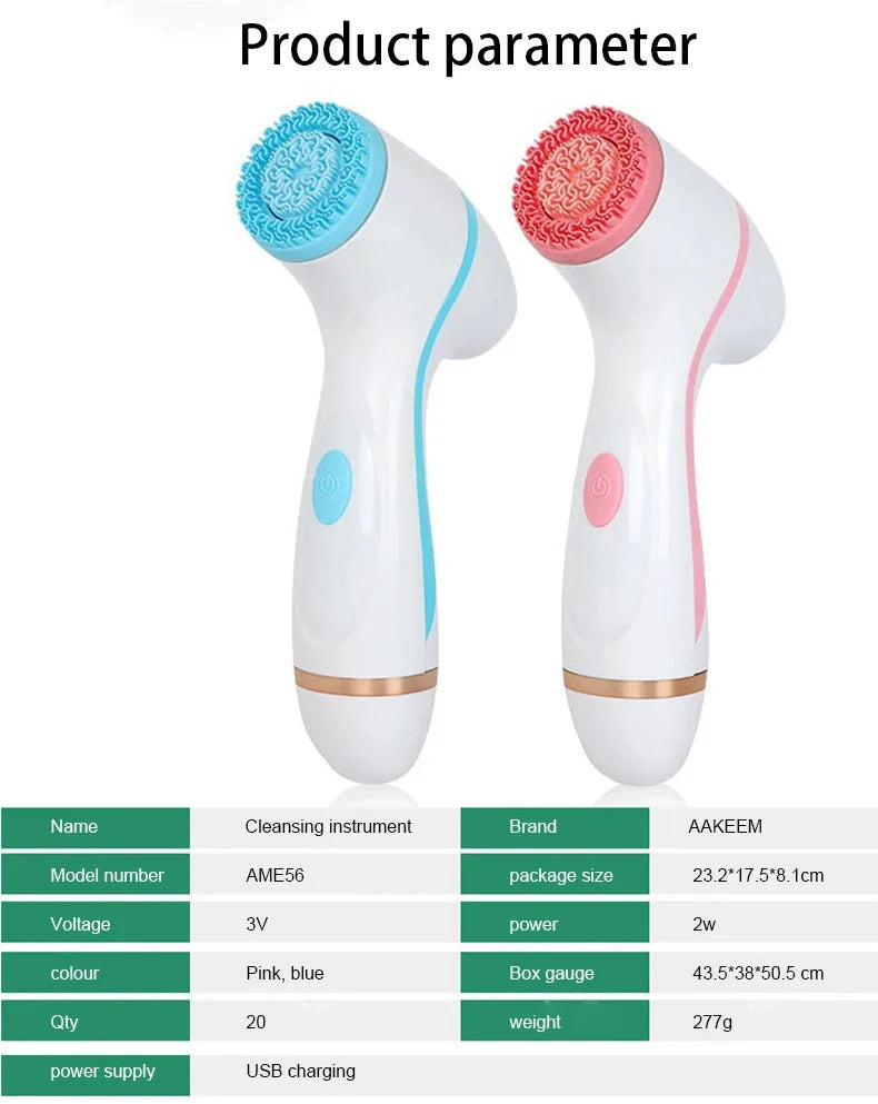 NEW Cleansing Brush Sonic Nu Face Rotating Cleansing Brush Galvanica Facial Spa System Can Deeply Clean and Remove Blackheads