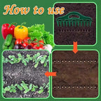 Hand Dibbler 12-Hole Fast Seeding Seed-in Soil Digger and Soil Spacer Planting Aids for Efficient Gardening Garden Seeder Tool