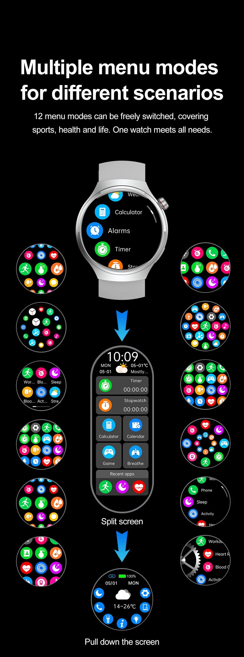 2026 New Watch 5 Pro Upgrade GPS NFC Men's Smartwatch 360*360 AMOLED HD Bluetooth Call Waterproof Smart Watch For Android iOS