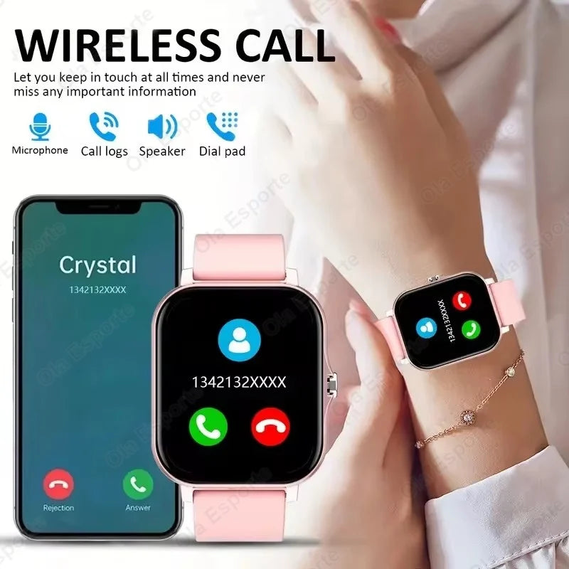 NEW 2025 Fashion SmartWatch Android Phone 2.01" Color Screen Full Touch Custom Dial Watch Women Bluetooth Call Smart Watch Men Secondary image