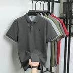 100% pure cotton short sleeved polo shirt high-end luxury brand fashion Paul Pony embroidery golf men's business casual T-shirt