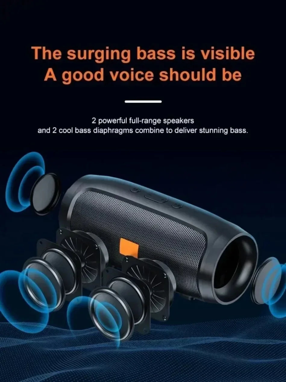Lenovo TF USB Bluetooth Wireless Speaker Portable Dual Speaker Stereo Outdoor Playback FM Voice Broadcasting Subwoofer Speakers