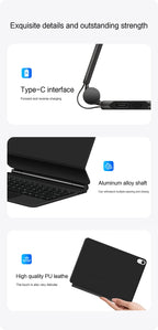 TouchPad Magic Keyboard for iPad Air 11 13 M4 2026 M3 M2 iPad 10 10th Air 4 5 6 iPad Pro 11 12.9 13'' M5 M4 Smart Cover Backlit