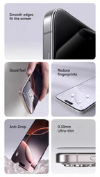 Joyroom 1/2/3pcs For iPhone 17 Pro Max HD Glass Screen Protector For iPhone 17/17Pro/17Air Full Screen Tempered Glass Protection