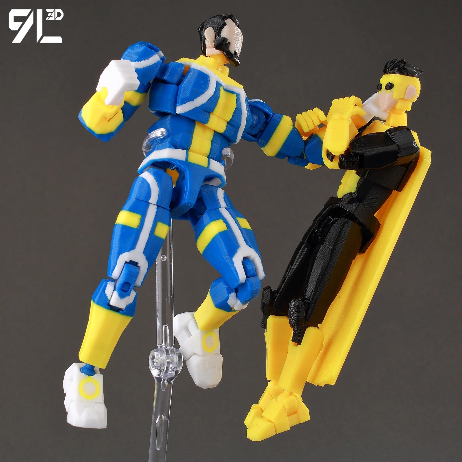 9L3D Superhero Team Invincible Boy Heroes Action Figure Lucky13 Dummy13 Multi-Colored T13 Multi-Jointed Collectible Toys Titan13