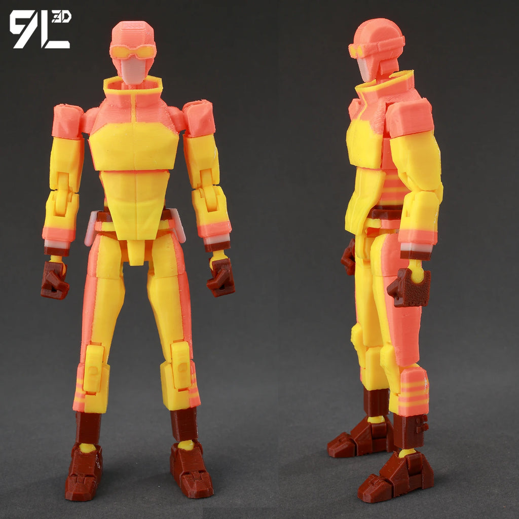 9L3D Superhero Team Invincible Boy Heroes Action Figure Lucky13 Dummy13 Multi-Colored T13 Multi-Jointed Collectible Toys Titan13