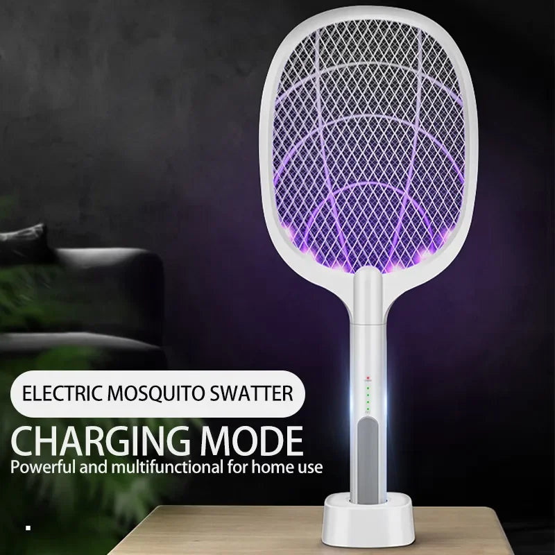 Mosquito Killer Lamp USB Rechargeable Electric Foldable Mosquito Killer Racket Fly Swatter Repellent Lamp Zapper Insects Racket Main image