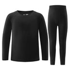 Kelme Children's Quick Drying Clothes Set Outdoor Running Sports Long Sleeve Knitted Training Base Shirt For Boys And Girls