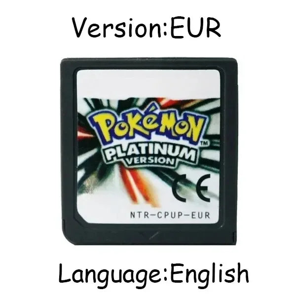 Pokemon Series DS Game Cartridge Video Game Console Card HeartGold SoulSilver Diamond Platinum Pearl Multilingual for NDS 3DS