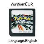 Pokemon Series DS Game Cartridge Video Game Console Card HeartGold SoulSilver Diamond Platinum Pearl Multilingual for NDS 3DS
