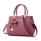 New Korean version trendy autumn and winter bow women's bag portable shoulder bag messenger bag killer bag mother bag large capa