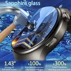 2025 New Nursing Grade Smart Watch Blood oxygen Blood Lipid Uric Acid ECG+PPG Body Temperature Bluetooth Call Health Smartwatch