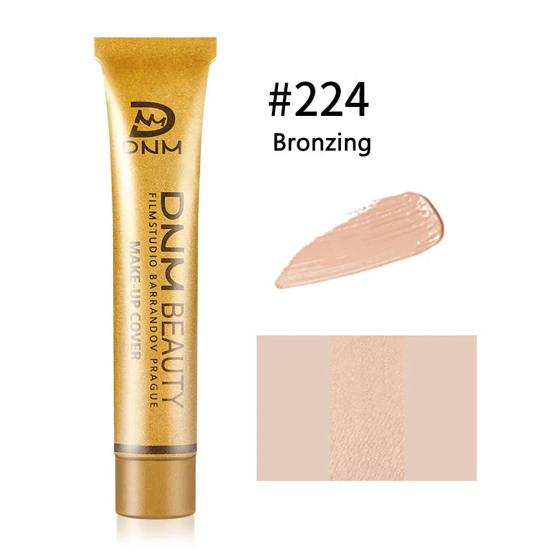 Full Skin Concealer Foundation Cream Face Professional Blemish Cover Dark Spot Tattoo Contour Makeup Liquid Concealer Cosmetic