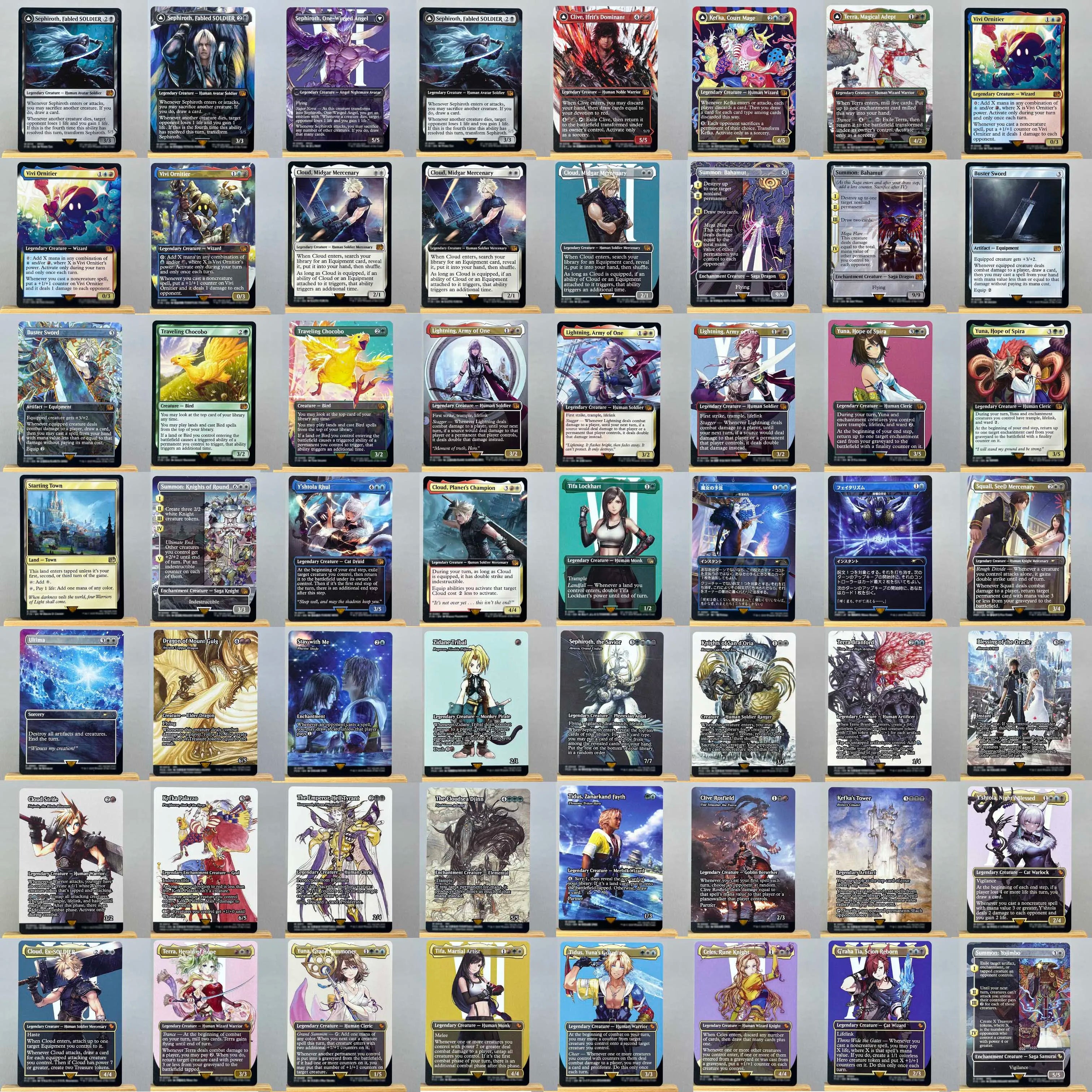 Whole Set TCG Cards for Home Play Proxy magical power9 beta fetch lands VMA dual  shock land The One Ring gathering Sol Ring