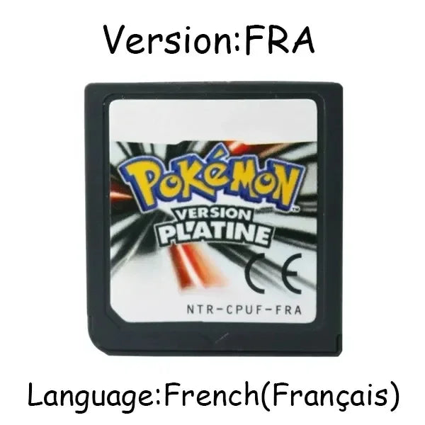 Pokemon Series DS Game Cartridge Video Game Console Card HeartGold SoulSilver Diamond Platinum Pearl Multilingual for NDS 3DS