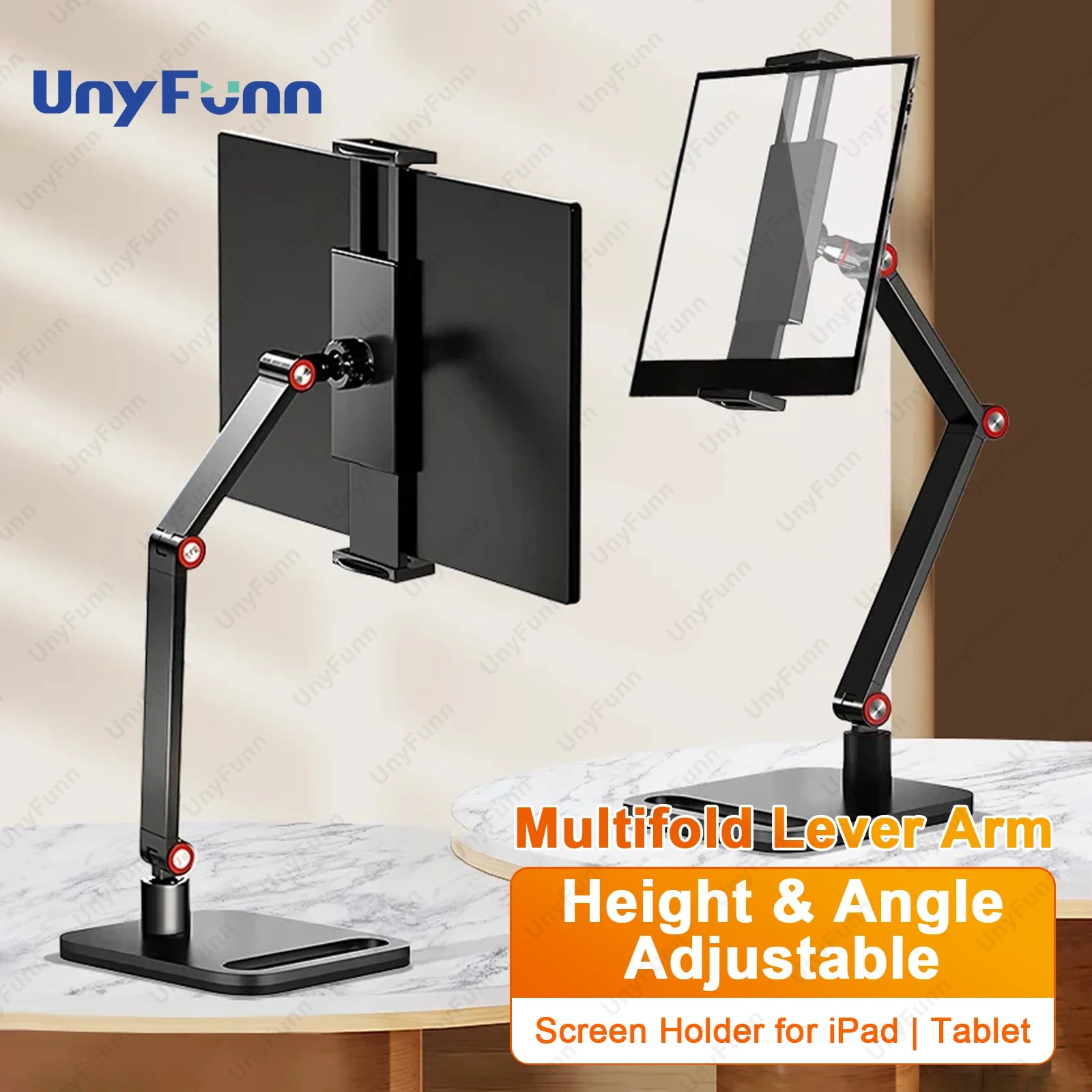 Portable Monitor Holder Expandable Adjustable Laptop Gaming Desktop Clamp Stand Phone External Vertical Screen Expansion Mount Image principale du produit