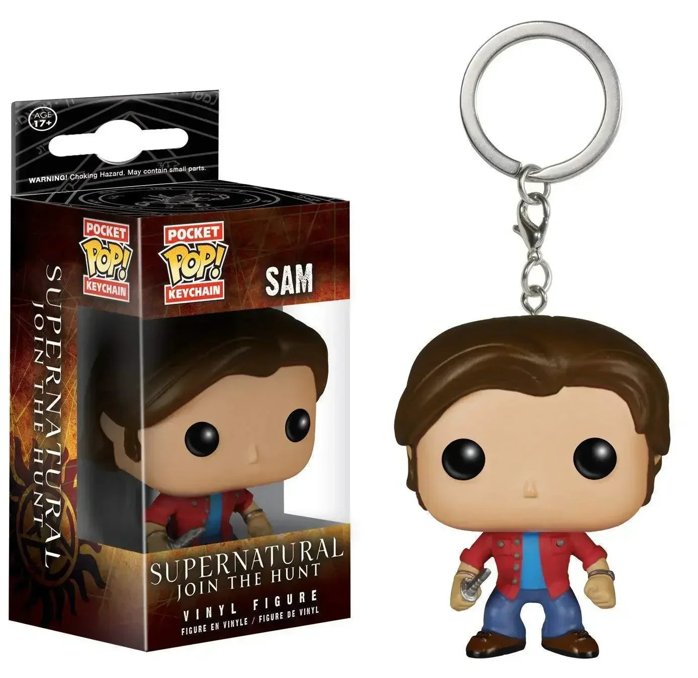 FUNKO POP Supernatural  New Character Castiel with Wing Sam KEYCHAIN Toy Vinyl Figure Collection Pocket  Key Chain Toys