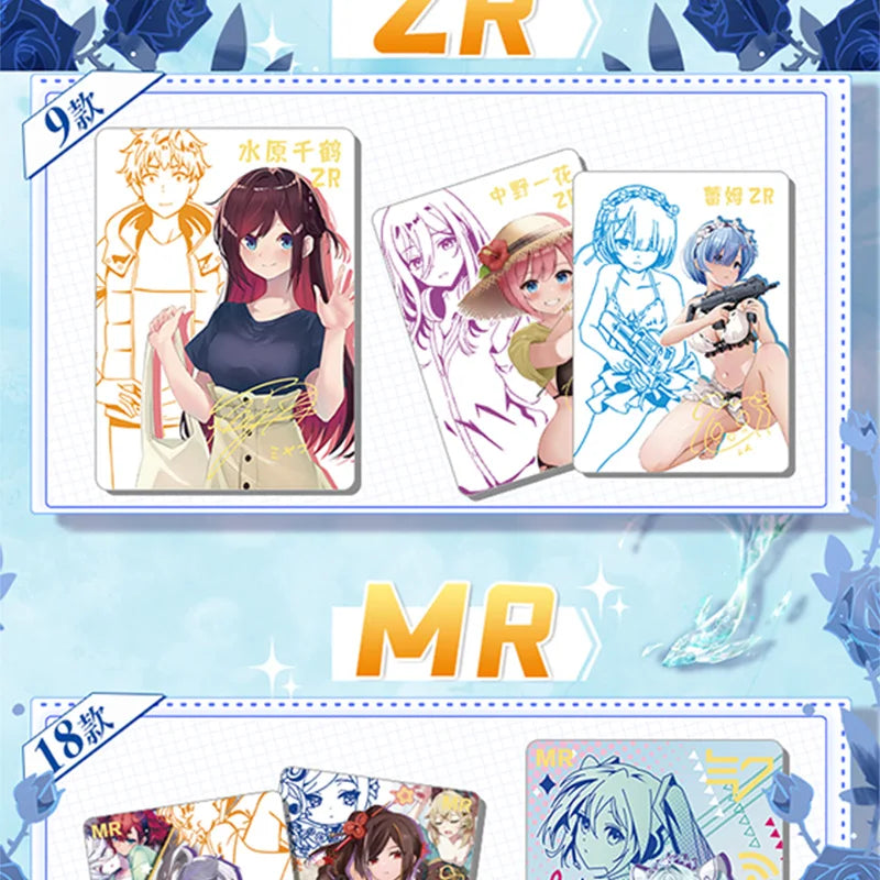 New Goddess Story Card Fufeng Chapter Colorful FlashCard Anime Character Collection Card Games Toys Child Gifts