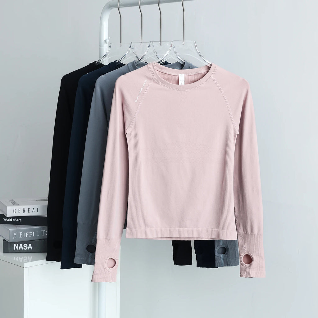 Women's Outdoor Sports Shirt Yoga Wear Fitness T-Shirt Running Workout Tops T-shirt Female Sportswear Exercise Gym Clothing